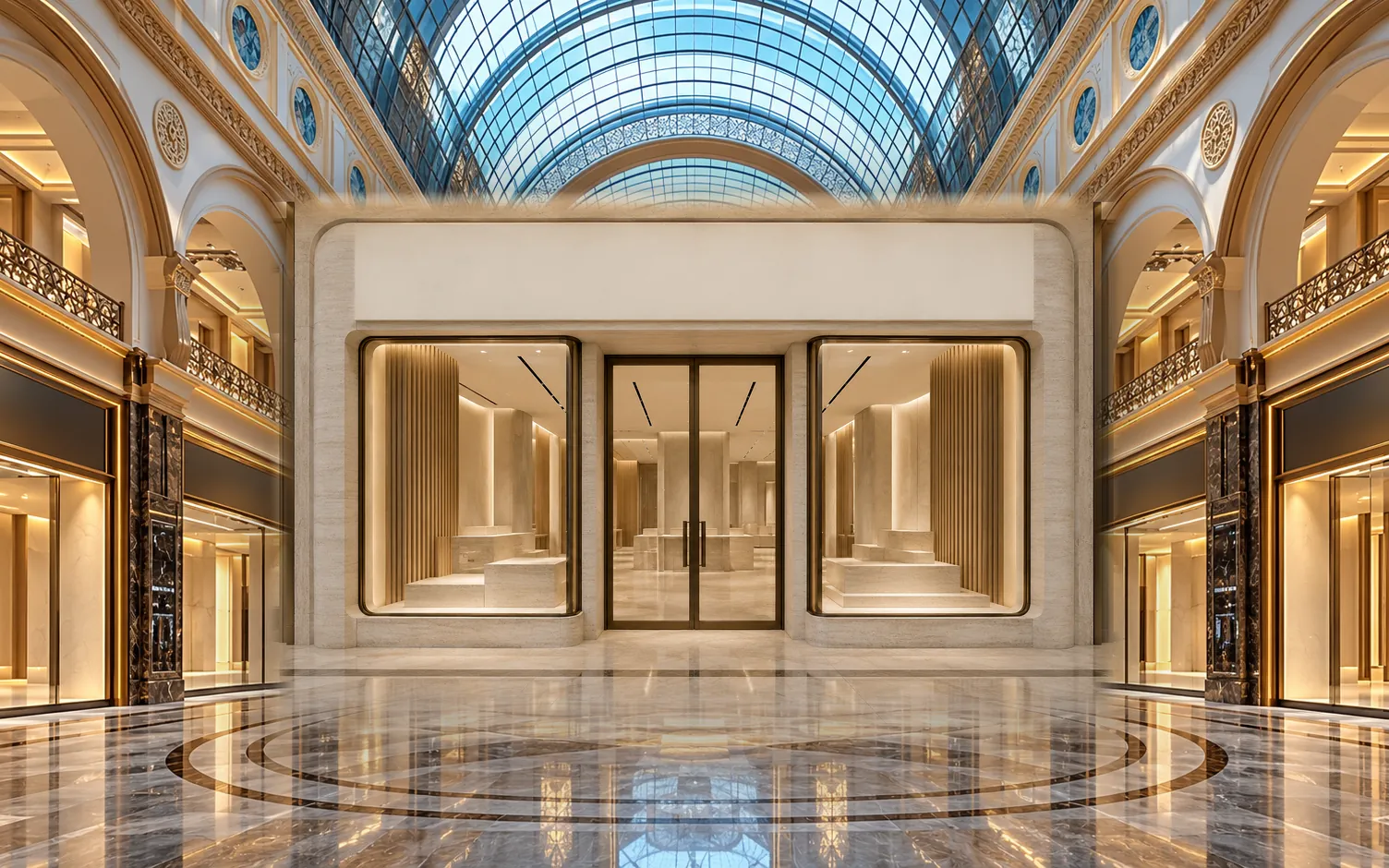 The storefront of EMZLoveLuxury's Shop (Maison Moderne III) on the Grand Promenade
